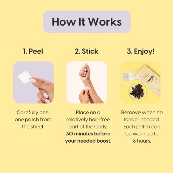 3-Pk Of 15 Energy Patches Which Equals 🟰 45 Patches all 2gether. With Vitamins. - Picture 10 of 16